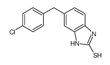 5-[(4-chlorophenyl)methyl]-1,3-dihydrobenzimidazole-2-thione Structure