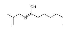 N-(2-methylpropyl)heptanamide Structure