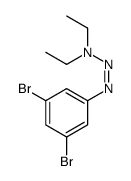 N-[(3,5-dibromophenyl)diazenyl]-N-ethylethanamine结构式