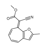 Cyano-[2-methyl-cyclohepta[b]furan-(8E)-ylidene]-acetic acid methyl ester结构式