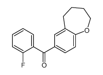 (2-fluorophenyl)-(2,3,4,5-tetrahydro-1-benzoxepin-7-yl)methanone Structure