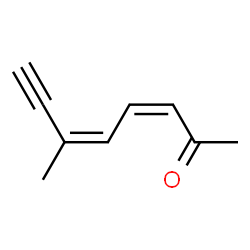 3,5-Octadien-7-yn-2-one, 6-methyl- (9CI) Structure