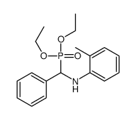 N-[diethoxyphosphoryl(phenyl)methyl]-2-methylaniline Structure