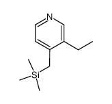 Pyridine, 3-ethyl-4-[(trimethylsilyl)methyl]- (9CI)结构式