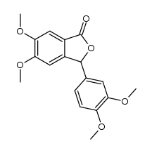 5,6-Dimethoxy-3-(3,4-dimethoxyphenyl)isobenzofuran-1(3H)-one Structure