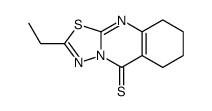 2-ethyl-6,7,8,9-tetrahydro-[1,3,4]thiadiazolo[2,3-b]quinazoline-5-thione Structure