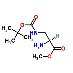 Alanine, 3-[[(1,1-dimethylethoxy)carbonyl]amino]-, methyl ester (9CI) structure