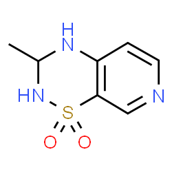 2H-Pyrido[4,3-e]-1,2,4-thiadiazine,3,4-dihydro-3-methyl-,1,1-dioxide(9CI) Structure