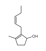 (Z)-3-methyl-2-(pent-2-enyl)cyclopent-2-enol结构式