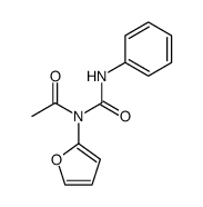 N1-Acetyl-N1-(2-furyl)-N2-phenylurea结构式