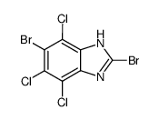 2,5-dibromo-4,6,7-trichloro-1(3)H-benzoimidazole Structure