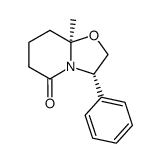 (3S,8aR)-8a-methyl-3-phenylhexahydro-5H-oxazolo[3,2-a]pyridin-5-one结构式