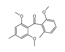 2,6-dimethoxy-4-methylphenyl 2'-methoxy-6'-methylphenyl ketone结构式