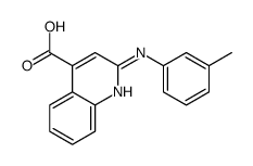 2-[(3-methylphenyl)amino]quinoline-4-carboxylic acid Structure