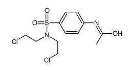 N-[4-[bis(2-chloroethyl)sulfamoyl]phenyl]acetamide Structure