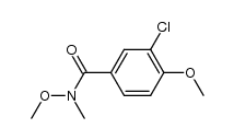 3-chloro-N,4-dimethoxy-N-methylbenzamide结构式