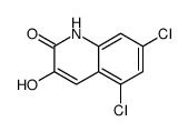 5,7-DICHLORO-3-HYDROXYQUINOLIN-2(1H)-ONE structure