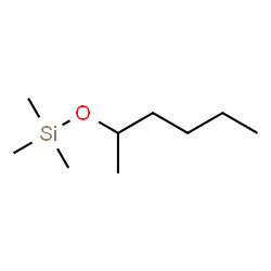 Trimethyl[(1-methylpentyl)oxy]silane structure