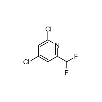 2,4-Dichloro-6-(difluoromethyl)pyridine Structure
