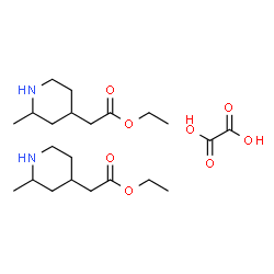 oxalic acid bis(ethyl 2-(2-methylpiperidin-4-yl)acetate) Structure