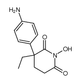 1-hydroxy-3-ethyl-3-(4-aminophenyl)piperidine-2,6-dione Structure