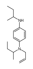 1-N,4-N-di(butan-2-yl)-4-N-prop-2-enylbenzene-1,4-diamine结构式