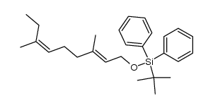 (2E,6Z)-8-[(tert-butyldiphenylsilyl)oxy]-3,7-dimethyl-2,6-nonadiene Structure