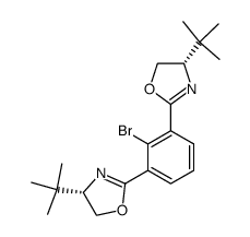 (S,S)-2,6-bis(4'-tert-butyl-2'-oxazolinyl)phenyl bromide结构式