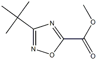 methyl 3-tert-butyl-1,2,4-oxadiazole-5-carboxylate结构式