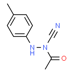 Acetic acid,1-cyano-2-(4-methylphenyl)hydrazide structure