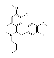 2-butyl-1-[(3,4-dimethoxyphenyl)methyl]-6,7-dimethoxy-3,4-dihydro-1H-isoquinoline结构式