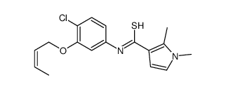 N-[3-[(E)-but-2-enoxy]-4-chlorophenyl]-1,2-dimethylpyrrole-3-carbothioamide结构式