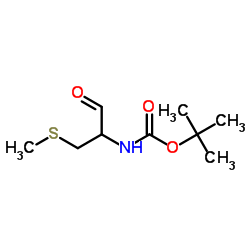 Carbamic acid, [1-formyl-2-(methylthio)ethyl]-, 1,1-dimethylethyl ester (9CI) Structure