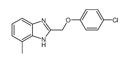 2-[(4-chlorophenoxy)methyl]-4-methyl-1H-benzimidazole Structure