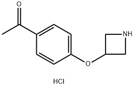 1-(4-(氮杂环丁烷-3-基氧基)苯基)乙酮盐酸盐结构式