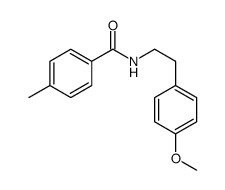 N-[2-(4-methoxyphenyl)ethyl]-4-methylbenzamide结构式