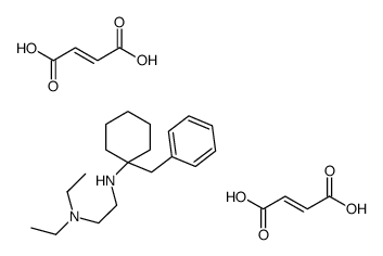 2-[(1-benzylcyclohexyl)azaniumyl]ethyl-diethylazanium,(Z)-4-hydroxy-4-oxobut-2-enoate Structure