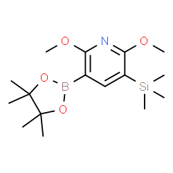 2,6-dimethoxy-3-(trimethylsilyl)pyridine-5-boronic acid pinacol ester结构式