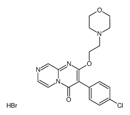3-(4-Chloro-phenyl)-2-(2-morpholin-4-yl-ethoxy)-pyrazino[1,2-a]pyrimidin-4-one; hydrobromide Structure