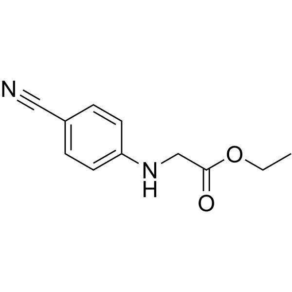 Ethyl N-(4-cyanophenyl)glycinate structure