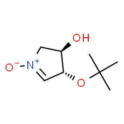 2H-Pyrrol-3-ol,4-(1,1-dimethylethoxy)-3,4-dihydro-,1-oxide,(3R,4R)-(9CI) structure