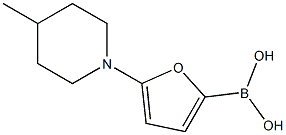 5-(4-Methylpiperidin-1-yl)furan-2-boronic acid Structure
