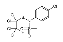 N-(4-Chlorophenyl)-N-[(1,1,2,2-tetrachloro-2-fluoroethyl)thio]methanesulfonamide结构式