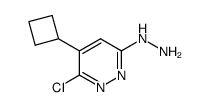 3-chloro-4-cyclobutyl-6-hydrazinylPyridazine结构式