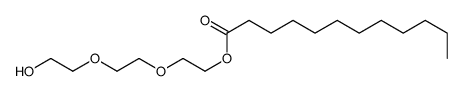 2-[2-(2-hydroxyethoxy)ethoxy]ethyl laurate Structure