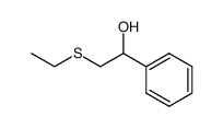 2-(ethylthio)-1-phenylethanol Structure