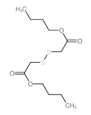 Acetic acid,2,2'-dithiobis-, 1,1'-dibutyl ester Structure