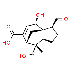 (3S)-3-Formyl-2,3,4,7,8,8aβ-hexahydro-4β-hydroxy-8β-(hydroxymethyl)-8-methyl-1H-3aα,7α-methanoazulene-6-carboxylic acid Structure