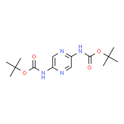 tert-butyl pyrazine-2,5-diyldicarbamate structure