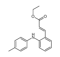 ethyl 3-[2-(4-methylanilino)phenyl]prop-2-enoate结构式